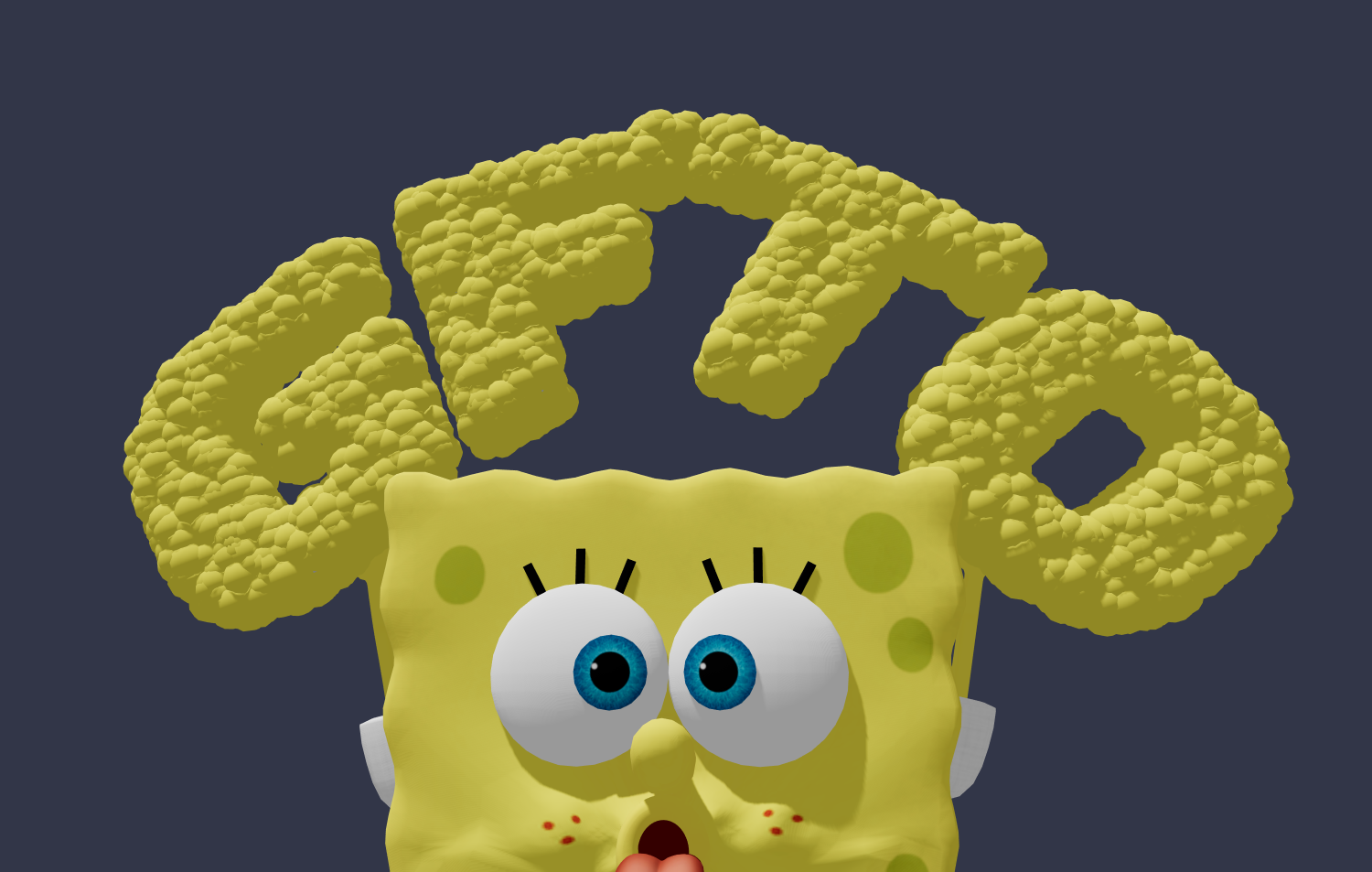 «.sponge bob» 스타일의 아름다운 글꼴